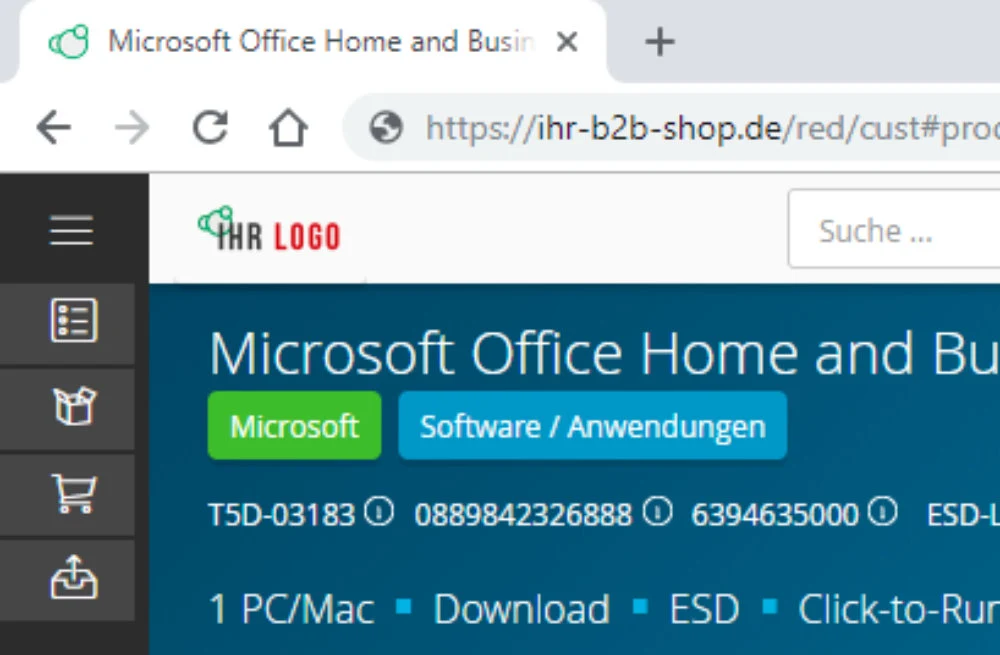 Kundenportal auf Basis der ITscope B2B Suite